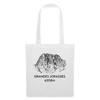 Grandes Jorasses, Hochgebirge, Mont-Blanc, Berg - Stoffbeutel - Weiß - Vorne