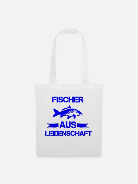 fischer aus leidenschaft - Stoffbeutel - Weiß