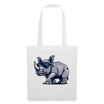 Rhino Bande dessinée Cool - Sac en tissu - blanc - Devant