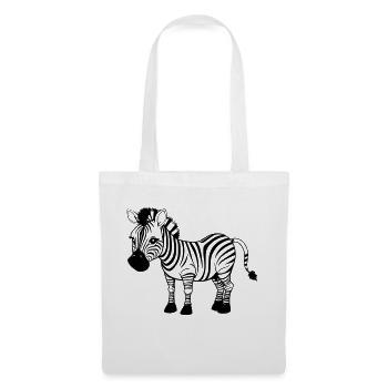 Zebra as vector graphic - Tote Bag - white - Front