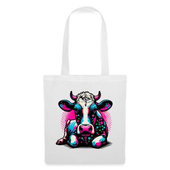 Vache - Sac en tissu - blanc - Devant