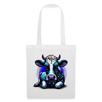 Vache - Sac en tissu - blanc - Devant