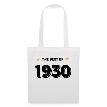 Das Beste von 1930 - Stoffbeutel - Weiß - Vorne