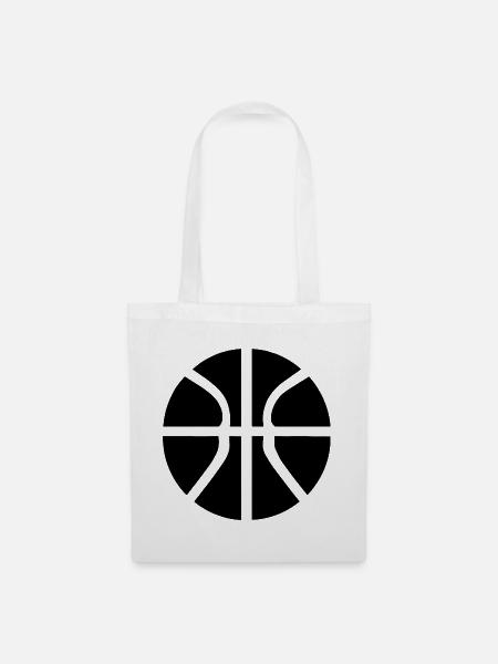 Basketball Ball - Stoffbeutel - Weiß