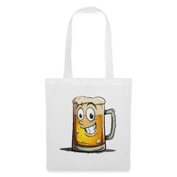 Beer Funny Beer Mug Laughing Drinking Alcohol Humor - Tote Bag - white - Front
