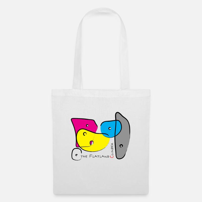 Poignées d’escalade de bloc couleur 3 - Sac en tissu - blanc