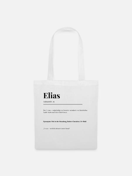 Elias - Stoffbeutel - Weiß