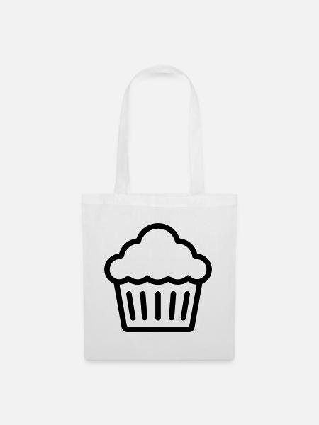 Muffin - Stoffbeutel - Weiß