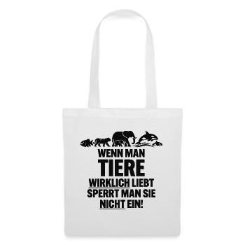 anti ZOO - Stoffbeutel - Weiß - Vorne