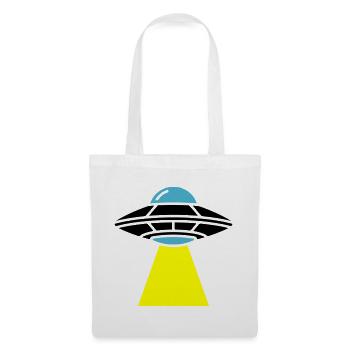 Vaisseau spatial extraterrestre OVNI Light - Sac en tissu - blanc - Devant