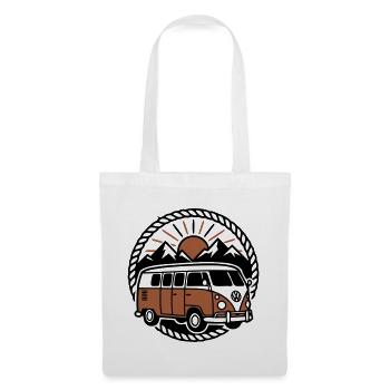 Célèbre Retro Vanlife Camper Bus - Sac en tissu - blanc - Devant