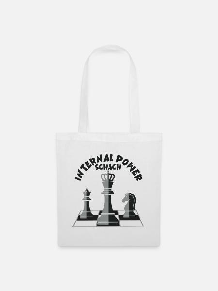 Schach: The Internal Power - Stoffbeutel - Weiß