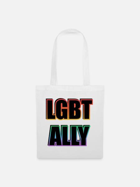 LGBTQ Ally Pride - Stoffbeutel - Weiß