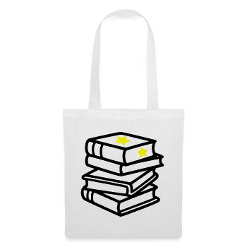 Stack of Books Star Fantasy Reading Book Club - Tote Bag - white - Front