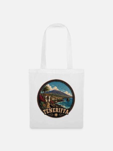 Teneriffa Spanien Atlantik Vulkaninsel Sommer - Stoffbeutel - Weiß