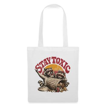 Stay Toxic Raccoon Sunset - Stoffbeutel - Weiß - Vorne