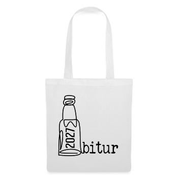 Abi Party 2027, Abitur Bier - Stoffbeutel - Weiß - Vorne