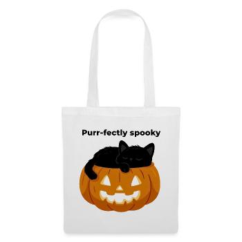 Purr-fect Kürbisnächte - Stoffbeutel - Weiß - Vorne