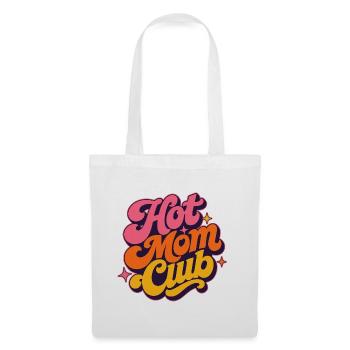 Hot Mom Club Muttertag Mama Retro Groovy Geschenk - Stoffbeutel - Weiß - Vorne