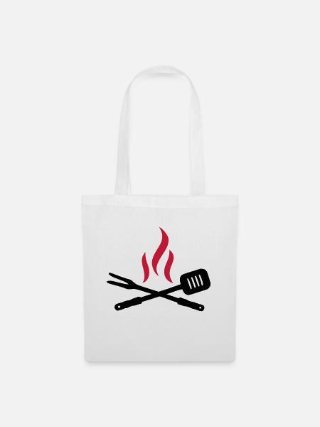 Grillen - Stoffbeutel - Weiß