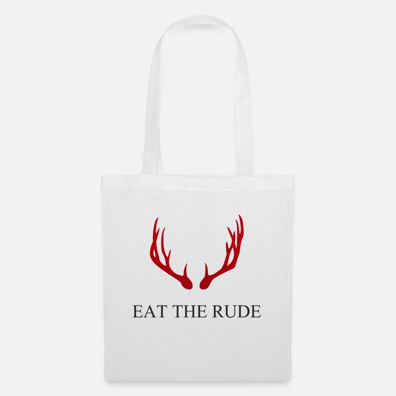 Hannibal - Eat the rude - Stoffbeutel - Weiß