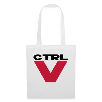 ctrl v - Sac en tissu - blanc - Devant