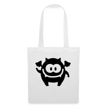 Monsterchen - Line - Sac en tissu - blanc - Devant
