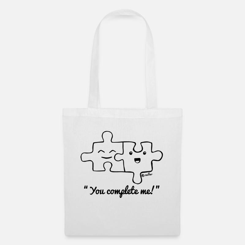 You complete me - Tote Bag - white