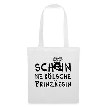 kölsche Prinzessin - Stoffbeutel - Weiß - Vorne