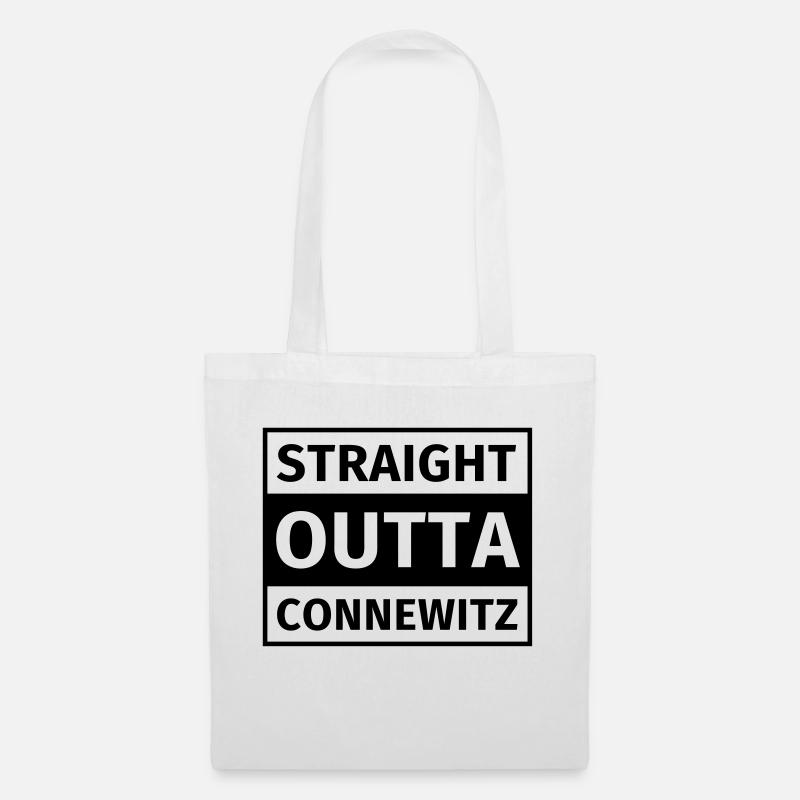 Straight Outta Connewitz - Stoffbeutel - Weiß