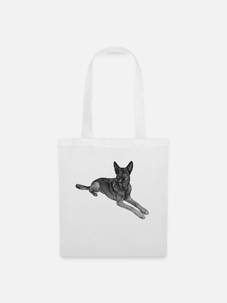 Malinois - Stoffbeutel - Weiß