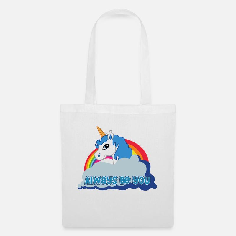 Always be you (Unicorn) - Stoffbeutel - Weiß