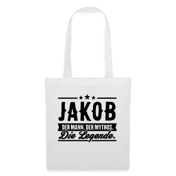 Man Myth Legend Jakob - Sac en tissu - blanc - Devant