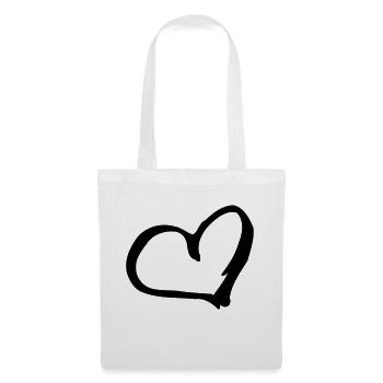 Heart - Stoffbeutel - Weiß - Vorne