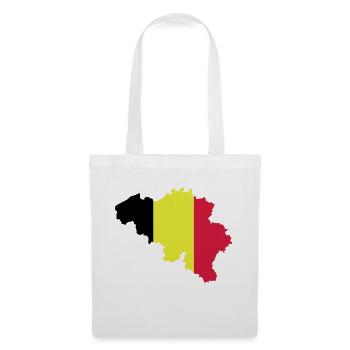 Belgique - Sac en tissu - blanc - Devant