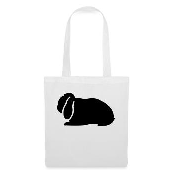 NHD emblem Dwarf Lop rabbit ram - Tote Bag - white - Front