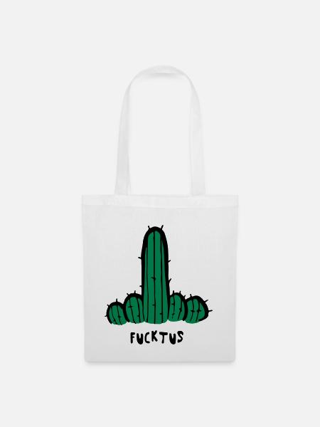 Fucktus - Stoffbeutel - Weiß