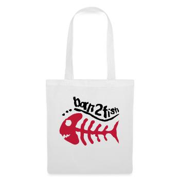 born_2_fish_red_f2 - Stoffbeutel - Weiß - Vorne