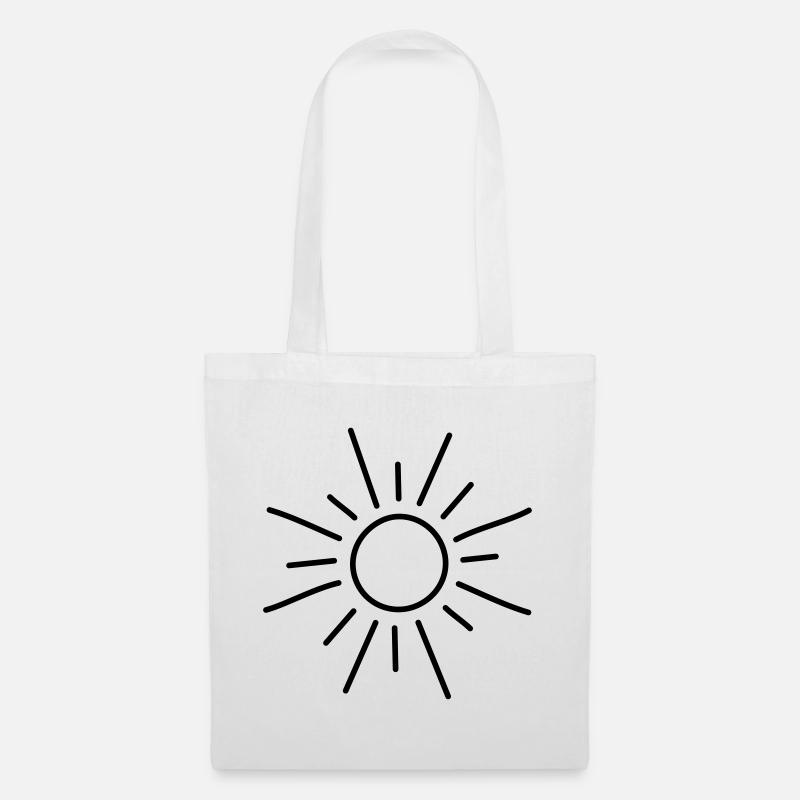 Sonne - Stoffbeutel - Weiß