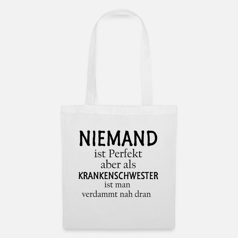 Krankenschwester - Stoffbeutel - Weiß