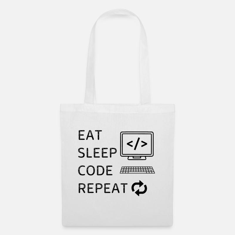 Répétez le code de sommeil - Sac en tissu - blanc