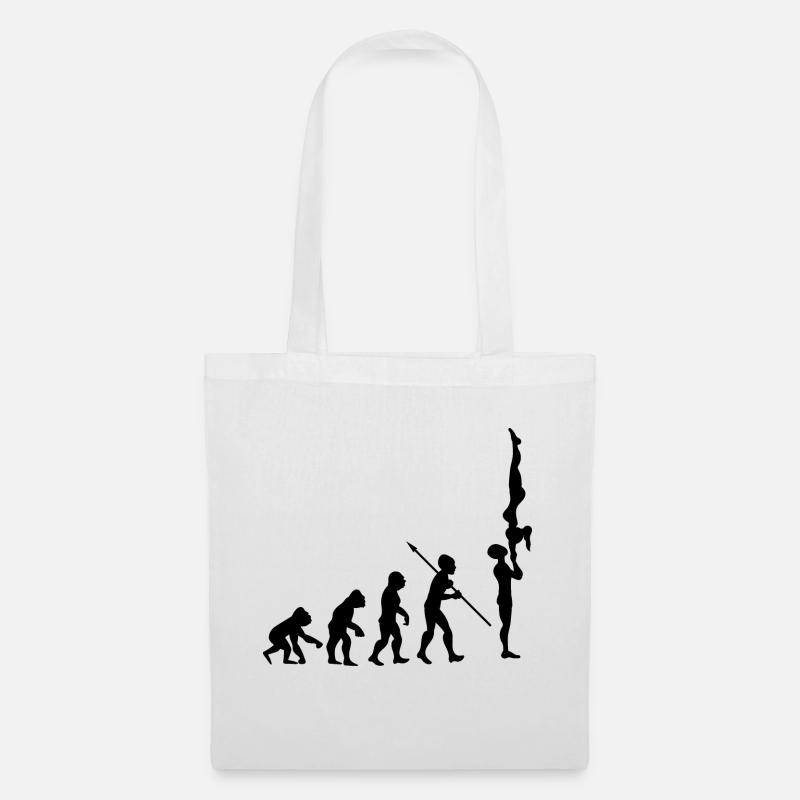 Evolution Gymnastics Gymnastics Acrobatics Gymnastics - Tote Bag - white