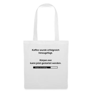 Körper.exe loading... - Stoffbeutel - Weiß - Vorne