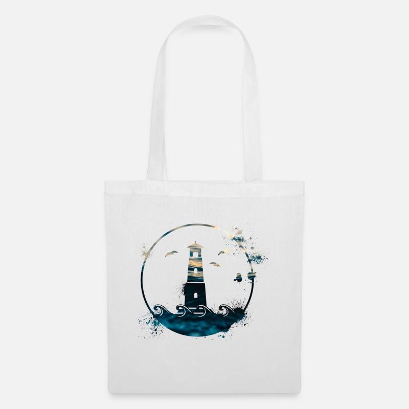 lighthouse - Tote Bag - white
