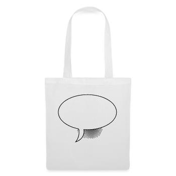 Ballon ovale - Sac en tissu - blanc - Devant