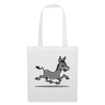 donkey sweet laugh animal muli funny nature baby child - Tote Bag - white - Front