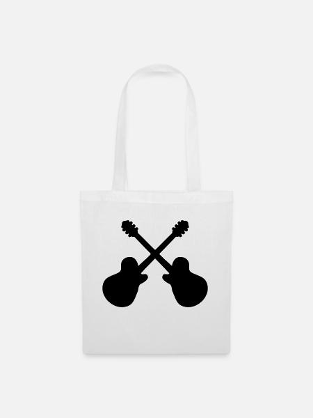 Gitarren - Stoffbeutel - Weiß