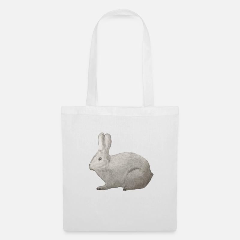 Hase - Stoffbeutel - Weiß