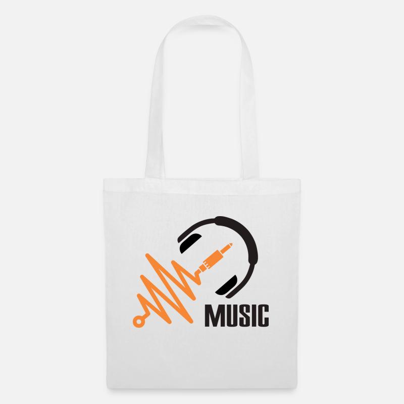 Musik - Stoffbeutel - Weiß