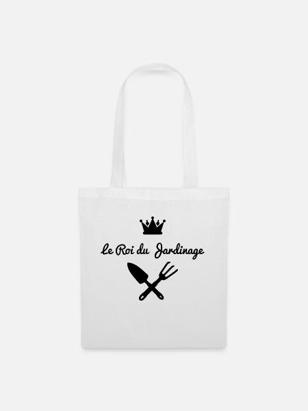 roi jardinage version 1 - Sac en tissu - blanc